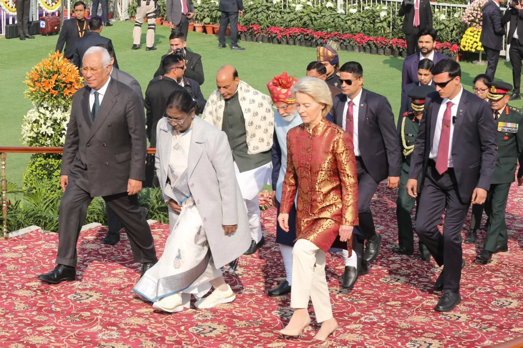 77 Republic Day Parade at Kartavya Path, New Delhi.