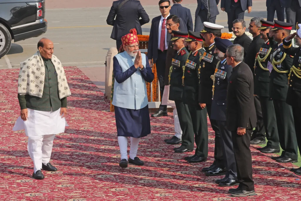 77 Republic Day Parade at Kartavya Path, New Delhi.