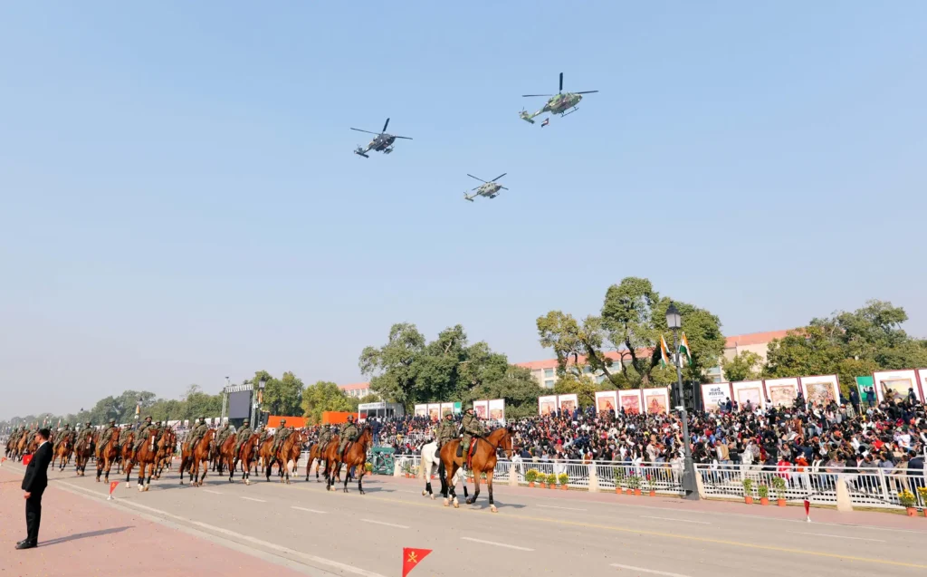 77 Republic Day 2026 Parade at Kartavya Path, New Delhi.