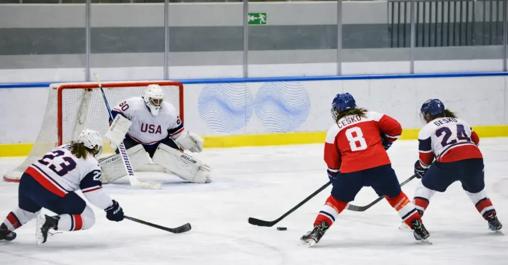 women ice hocky (AI genrated image)